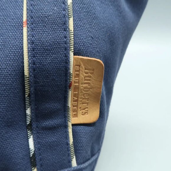 Burberry Navy Cloth Shoulder Bag 370-021925 - Picture 7 of 12